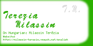 terezia milassin business card